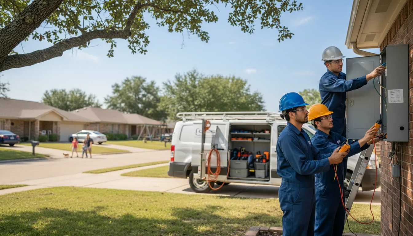 Certified electrician providing emergency electrical services in Hardenville, MO